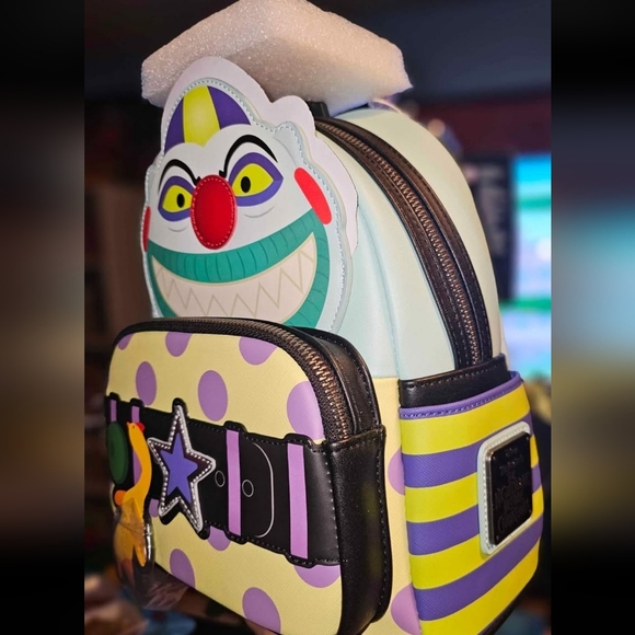 New! Loungefly Disney The Nightmare Before Christmas Clown Cosplay Mini Backpack main image 5